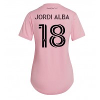 Billiga Inter Miami Jordi Alba #18 Hemma fotbollskläder Dam 2023-24 Kortärmad